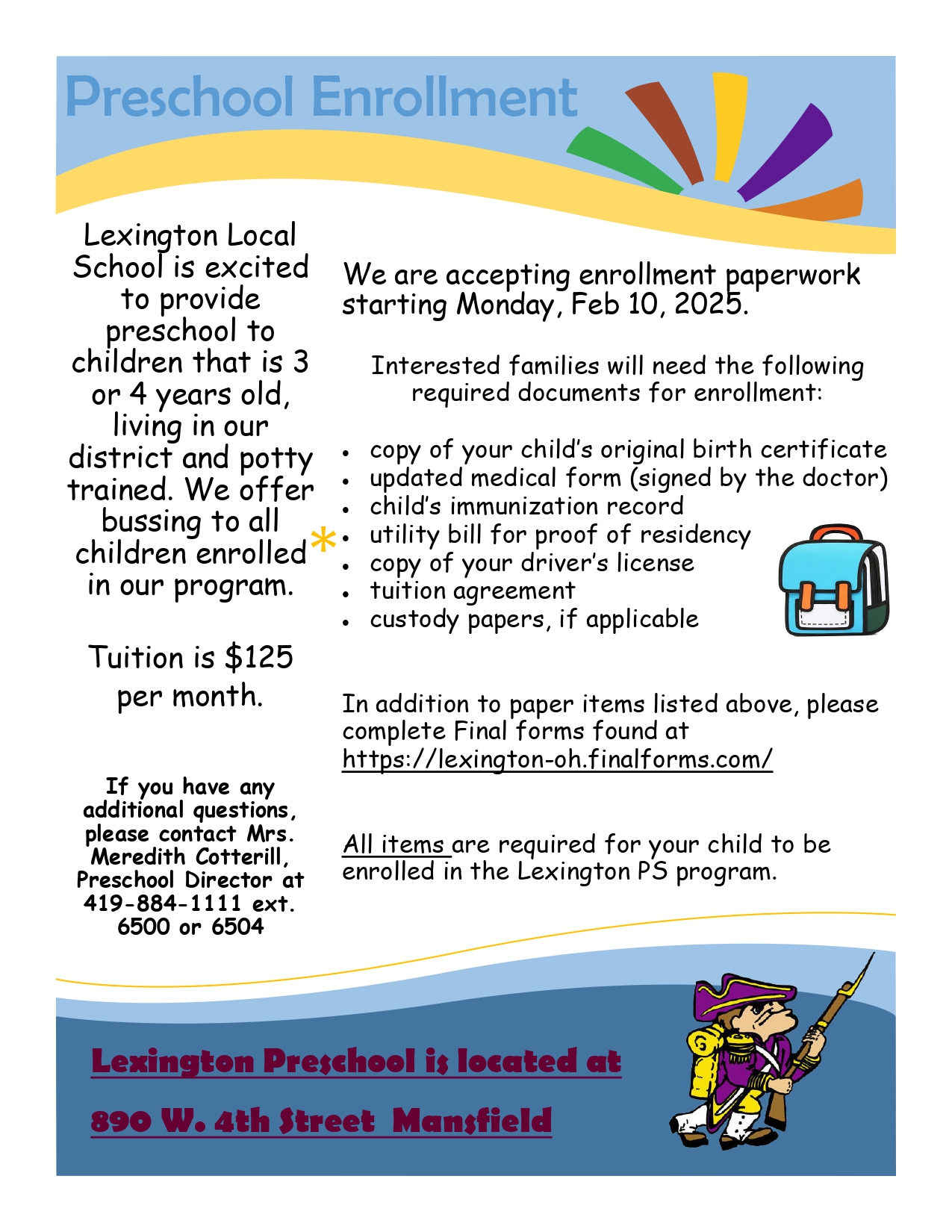 LexingtonPreschoolEnrollment2025 26